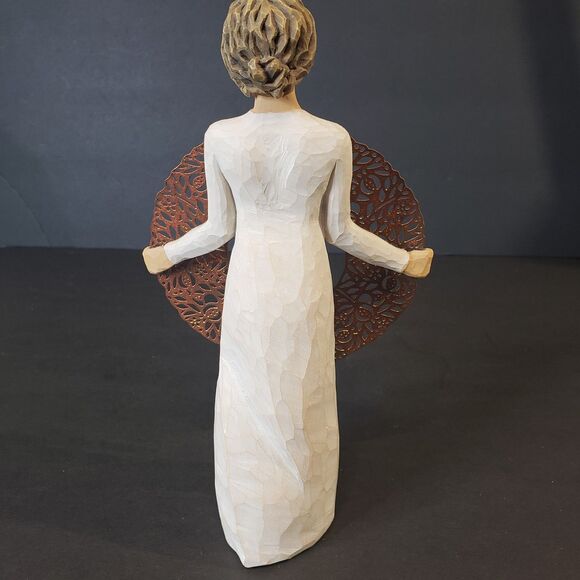 Elegant Willow Tree Hand Carved Welcome Here Figurine 9" Minimalist Gift - Picture 4 of 5
